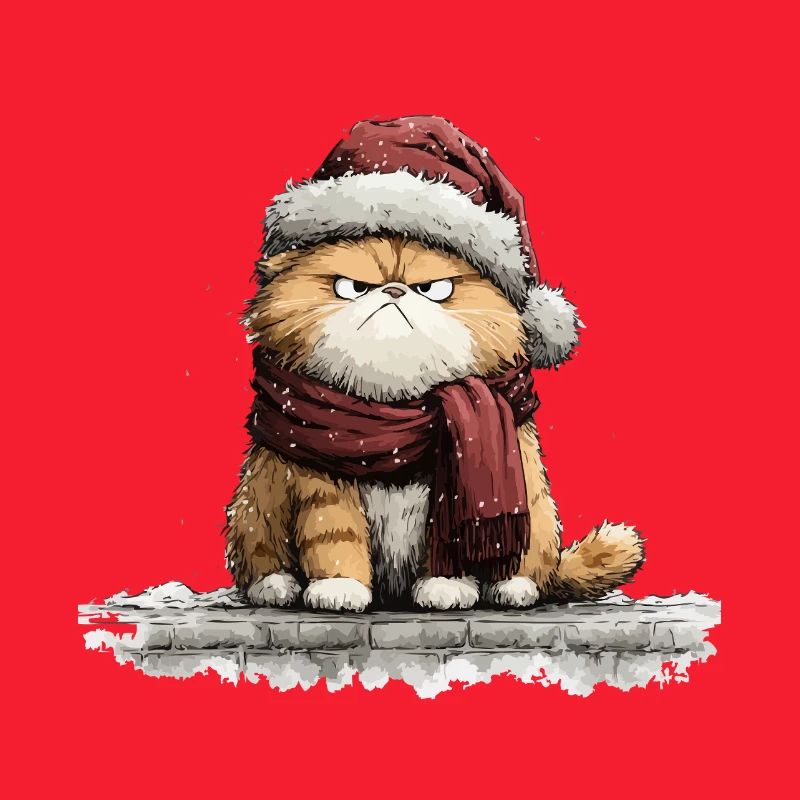 Grimmiger Weihnachtskater