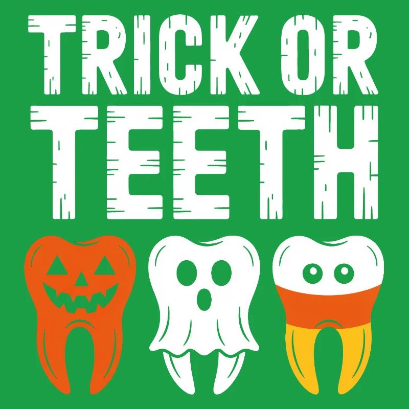 Trick oder Teeth Halloween-T-Shirt