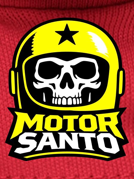 Motor Santo Skull Logo
