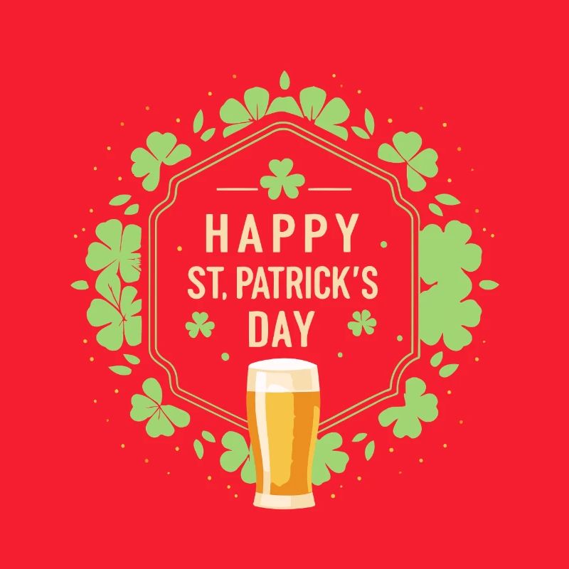Saint Patrick Bière et Trèfles