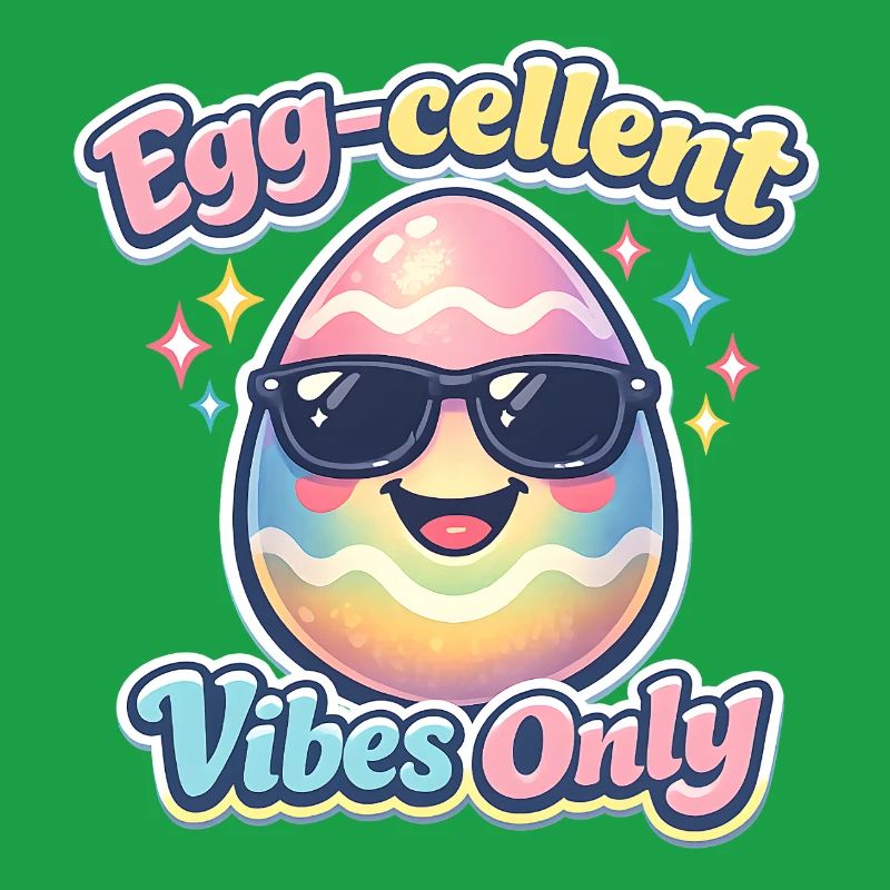 Egg Cellent Vibes Only Easter Easter Egg