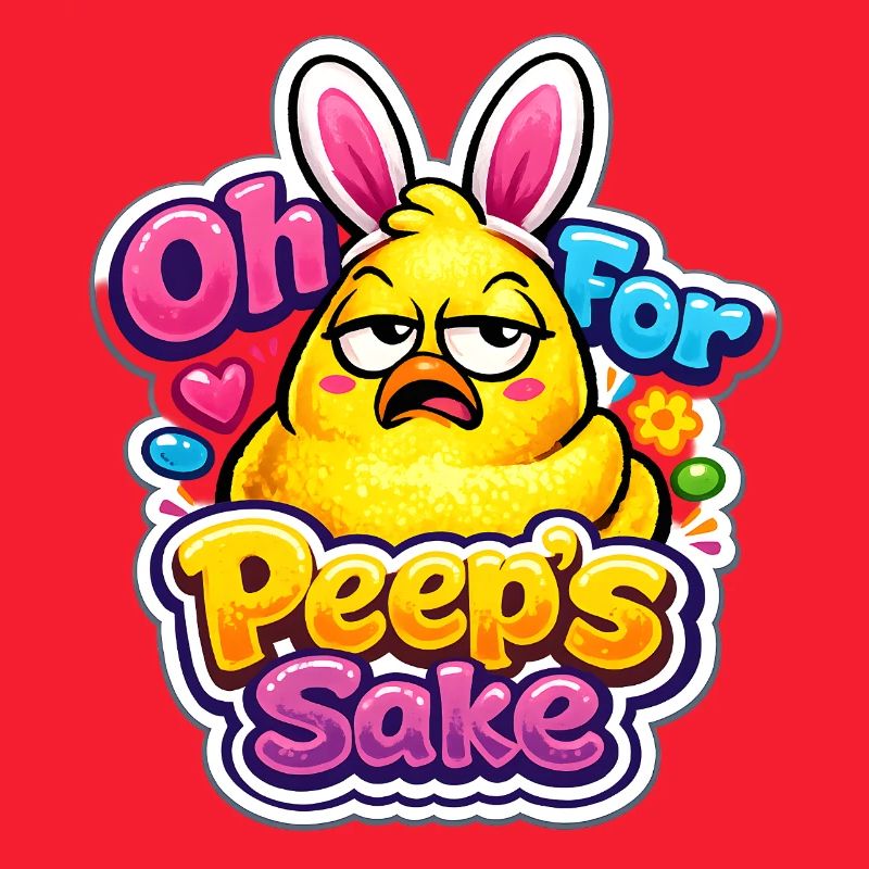 For Peeps Sake Happy Easter Easter Chick Vintage