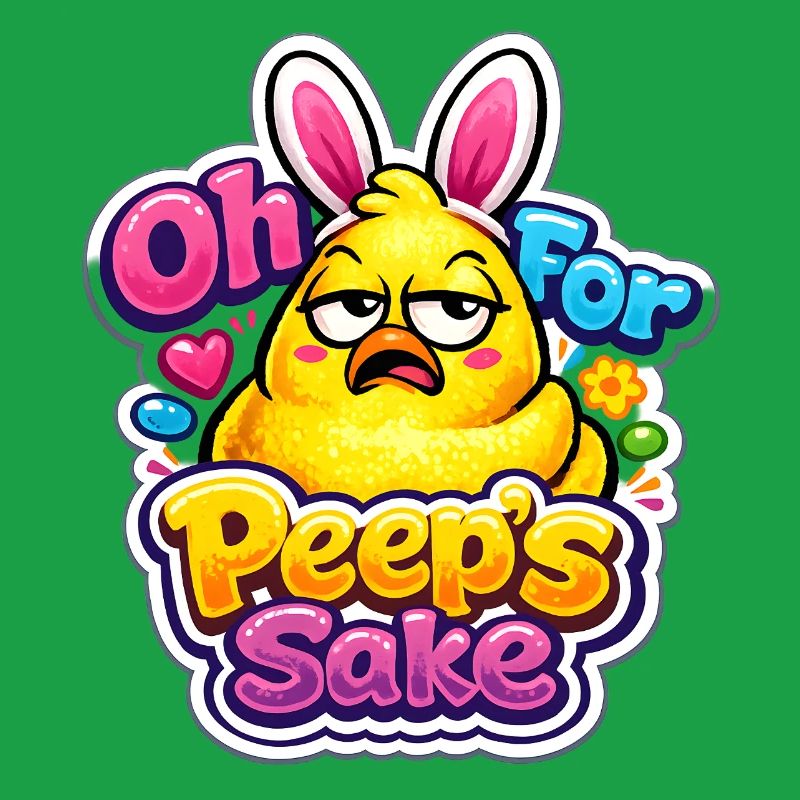 For Peeps Sake Happy Easter Easter Chick Vintage