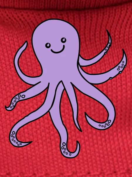 Purple Octopus Charm