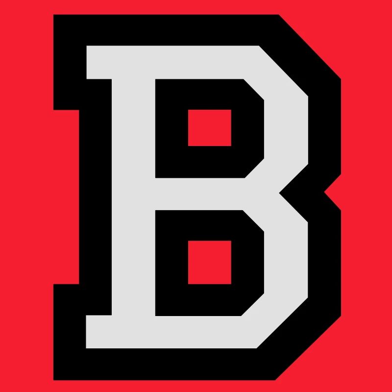 Letter B (bicolor)