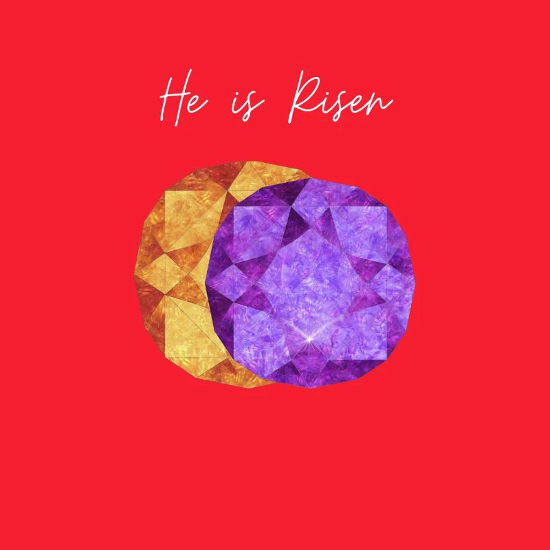 He is Risen Geometric Gem