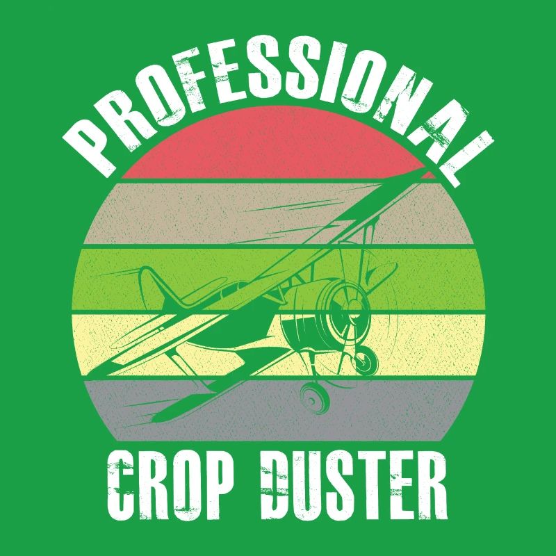 Crop Dusting in Progress Crop Dusting Duster Plane