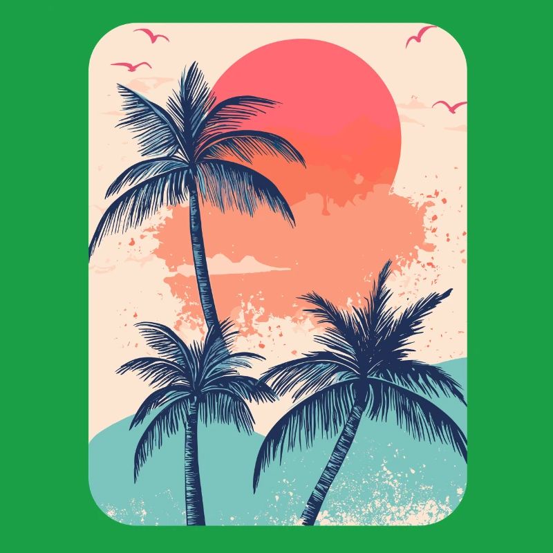 Palm Tree Sunset Summer Sun