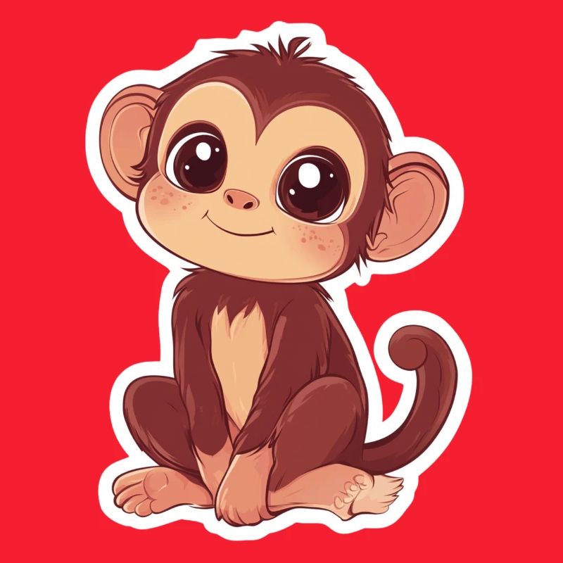 Cute Monkey Cute Monkey Gift for Monkey Fans
