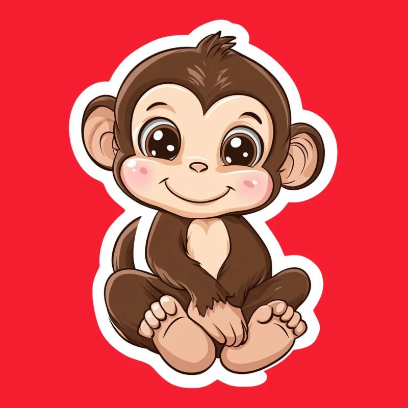 Monkey Cute Monkey Gift for Monkey Fans
