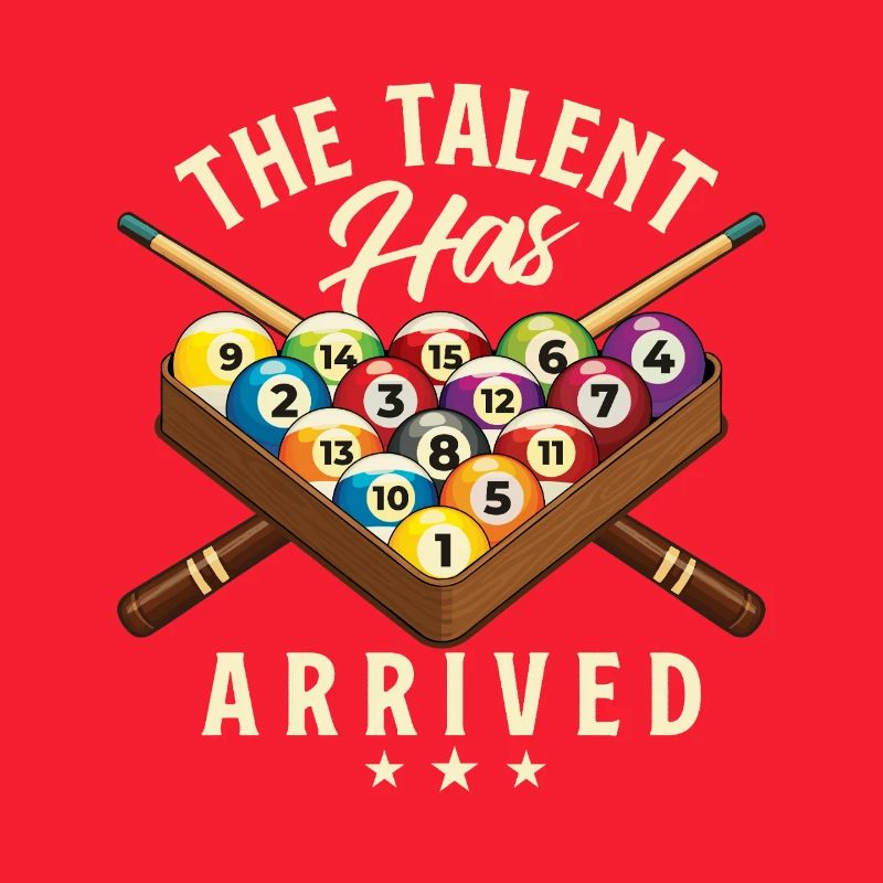 Le talent est arrivé Joueur de billard drôle