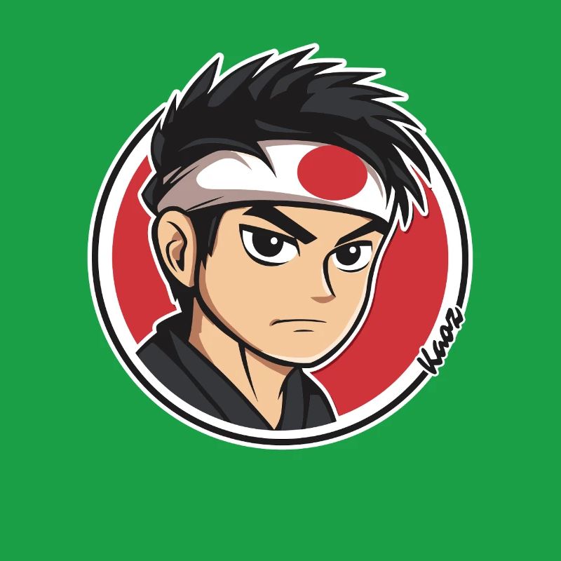 Anime Samurai Character Illustration