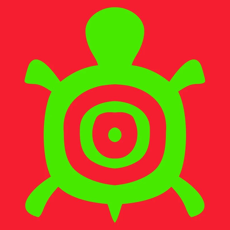 Turtle Turtle Shell Circles Tank Logo