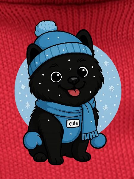 Cuddly Dog Winter Magic