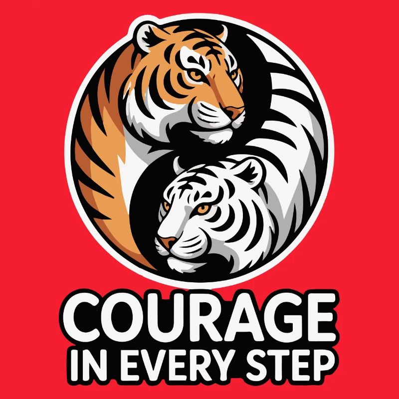 Courage in Every Step Tiger