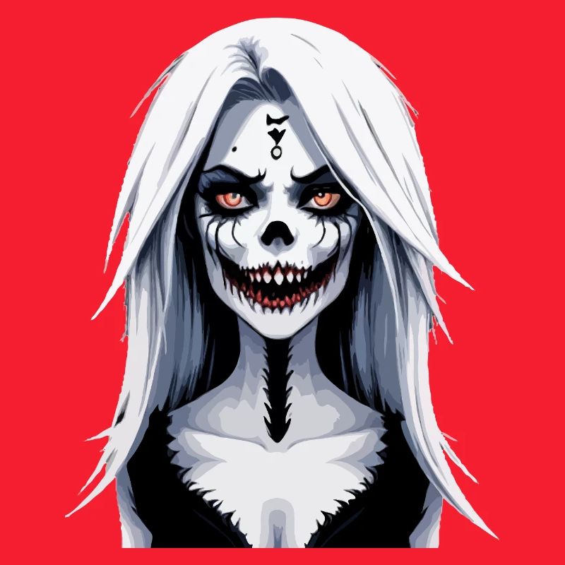 Skeleton Face Banshee Halloween