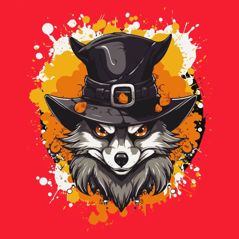Wolf's Witch Hat Portrait