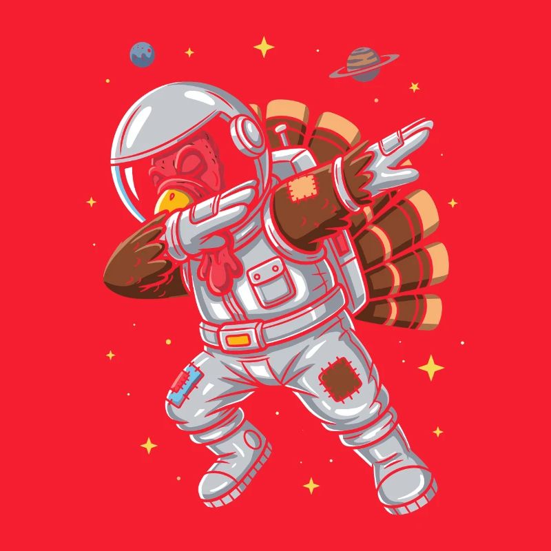 Canard astronaute dans l’espace