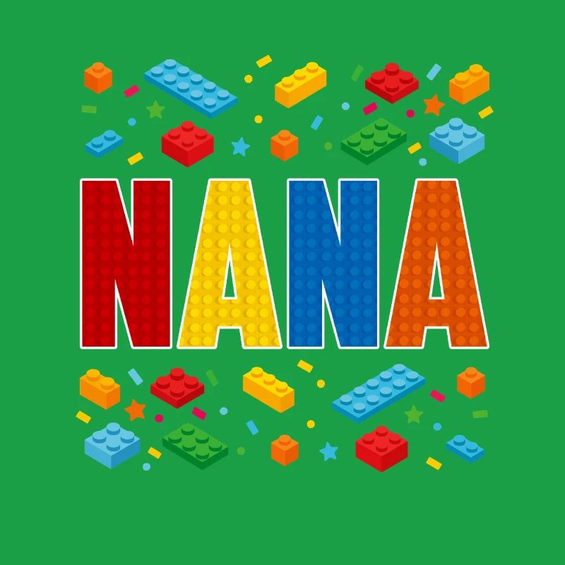 Nana brique constructeur grand-mère créative amant de blocs