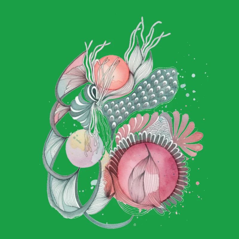 Mer de fleurs Wave Art