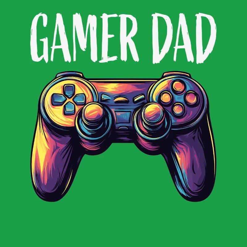Gamer Dad Controller Neon