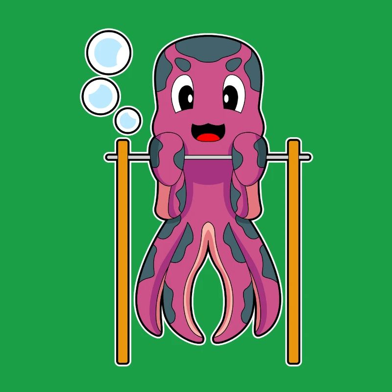 Octopus Bodybuilder Pull-ups Bodybuilding