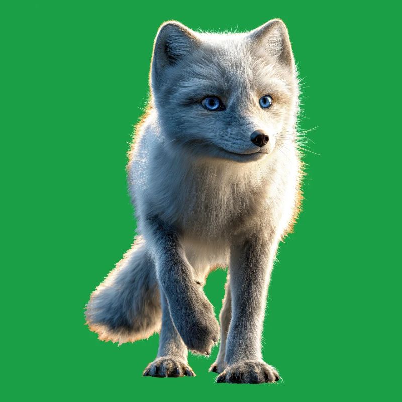 Polarfuchs Schneefuchs Eisfuchs Süßer Weißer Fuchs
