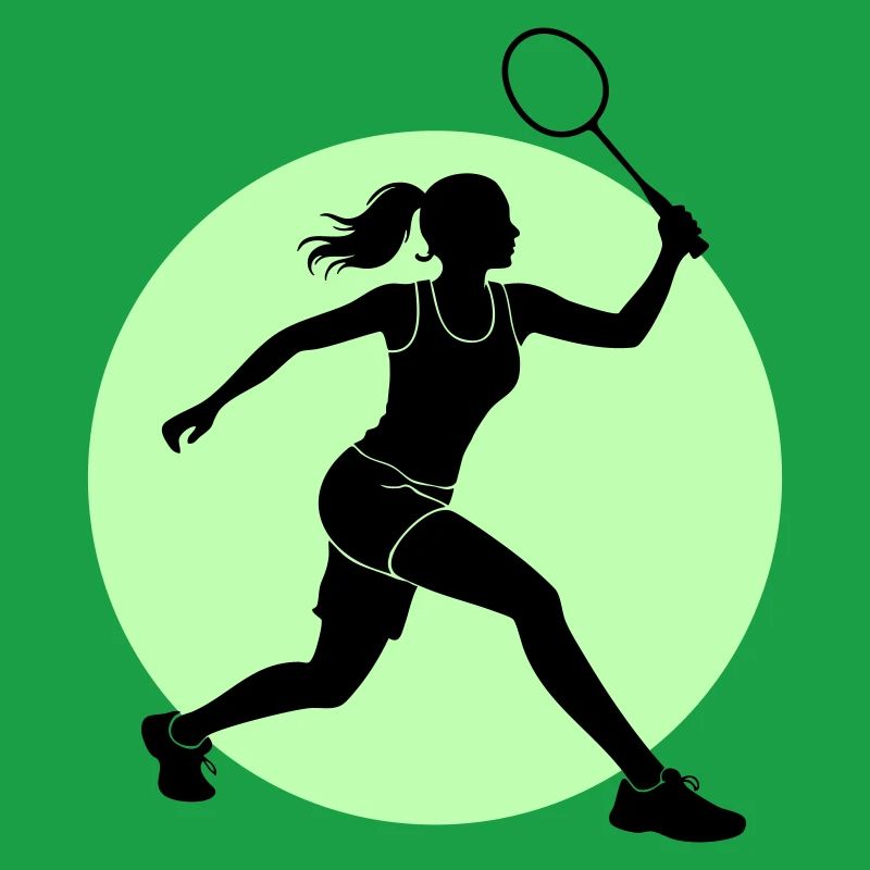 Badminton Player Forehand