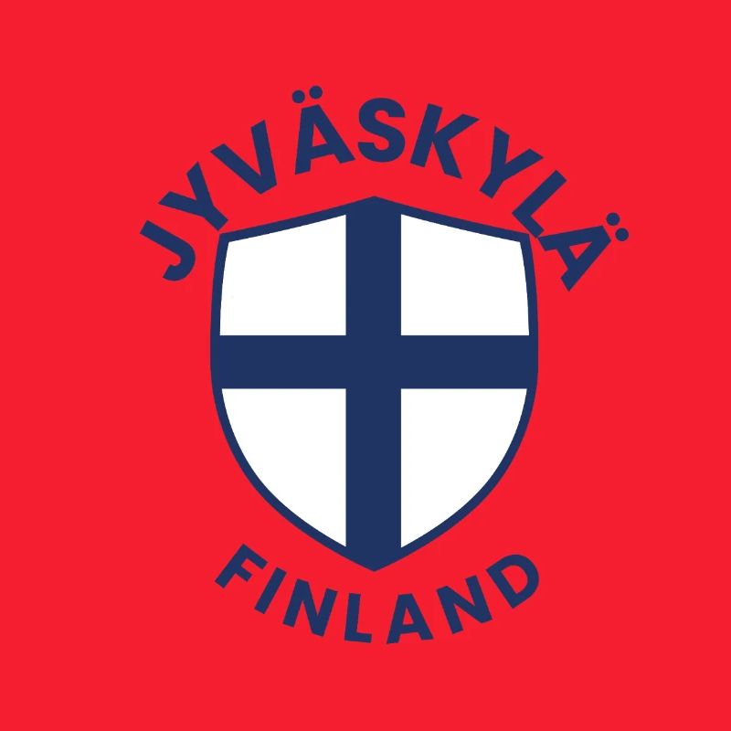 Finnish shield emblem with cross
