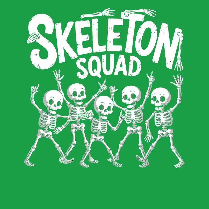 Fête de danse de l’escouade Skeleton