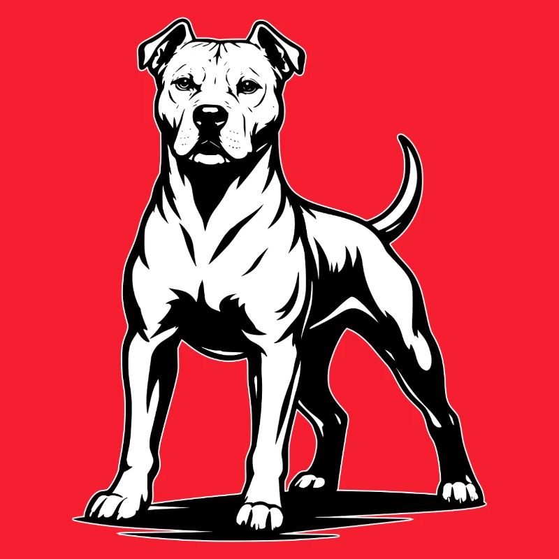 Pitbull in stolzer Pose
