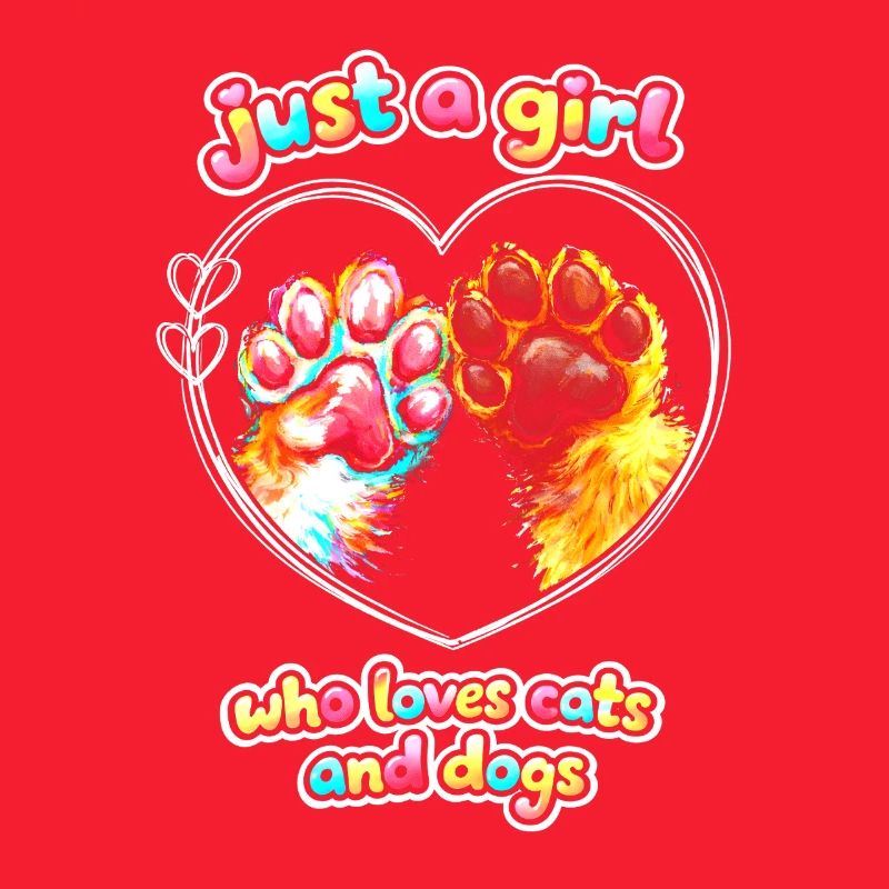 Just a Girl : Amour pour les chats et les chiens