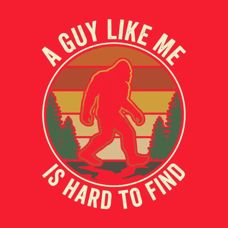 Un gars comme moi difficile à trouver Bigfoot rétro