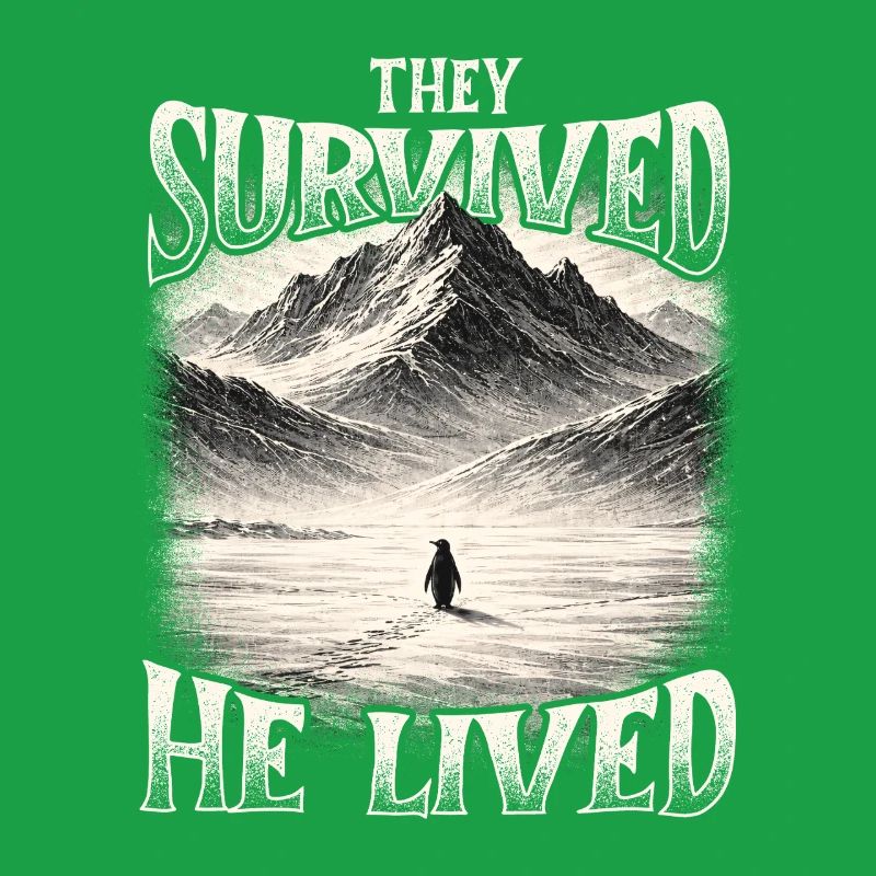 They Survived He Lived Penguin Meme Existential