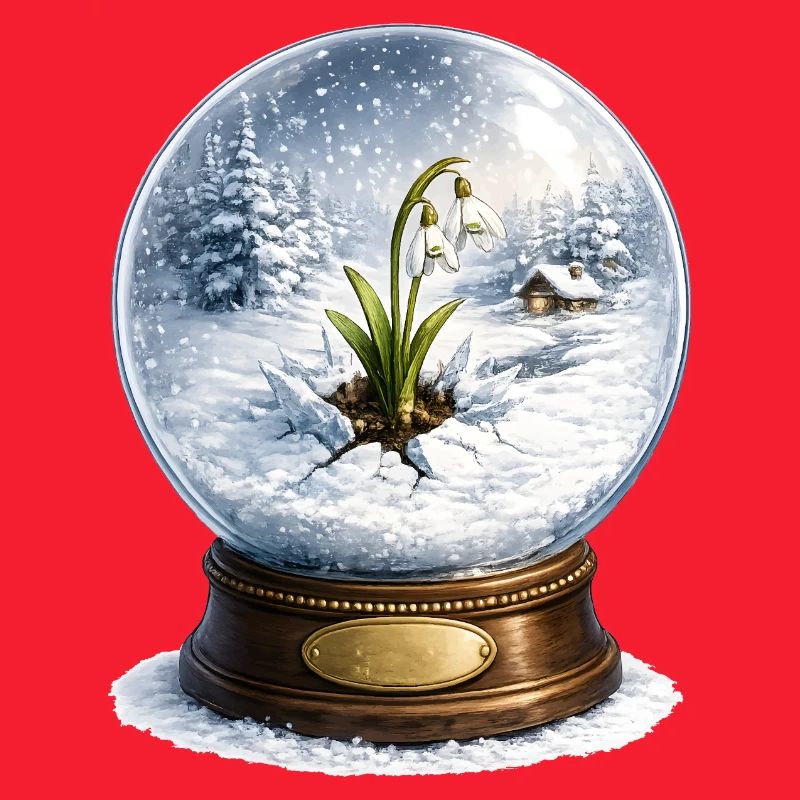 Snowdrop breaks through winter