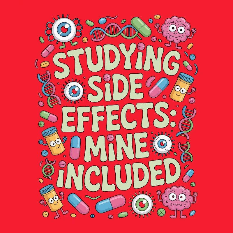 Pharmacist Student Studying Side Effects Science