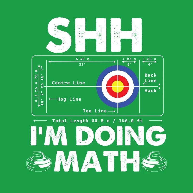 Chut, je fais des maths, du curling, de l’humour de curleur.