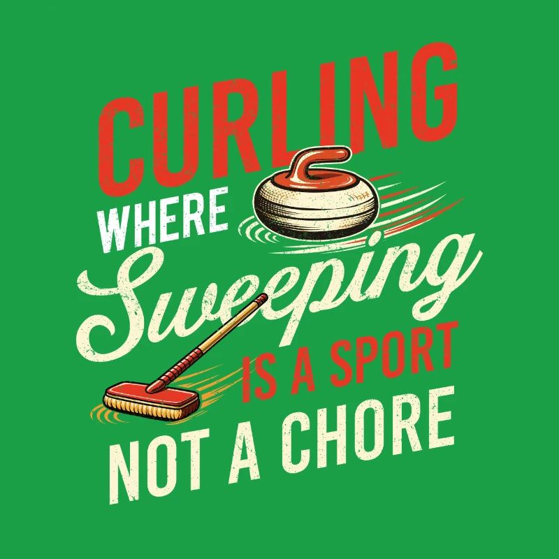 Curling Sweeping Sport Nicht Chore Curling Curler