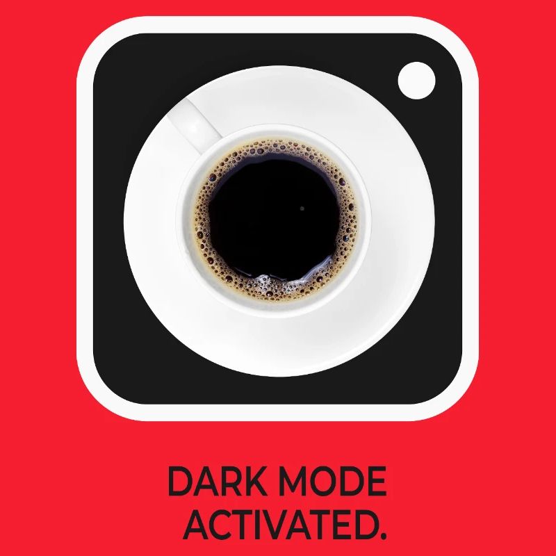 Mode sombre activé sur le Coffee Nerd