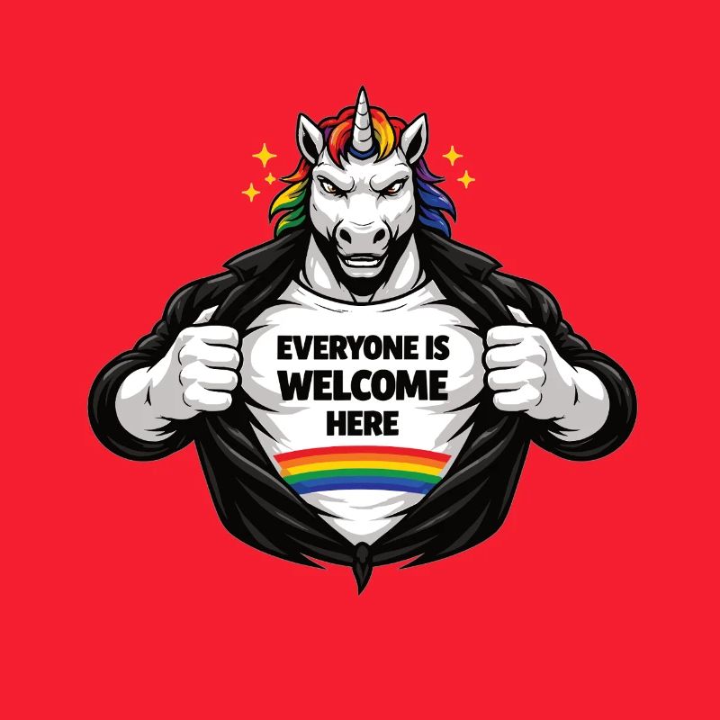 Diversity & Respect Rainbow Statement Design