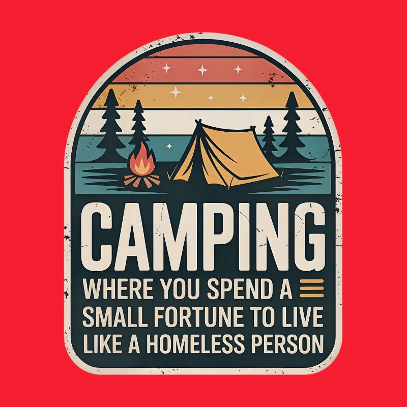 Design rétro de camping