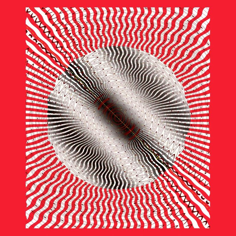 Circular Swirl Illusion Pattern