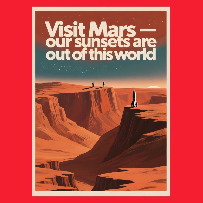 Visiter Mars | Tournée spatiale rétro