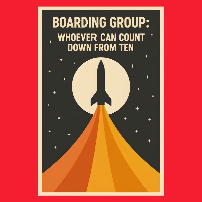 Countdown Boarding | Rocket Space Humor