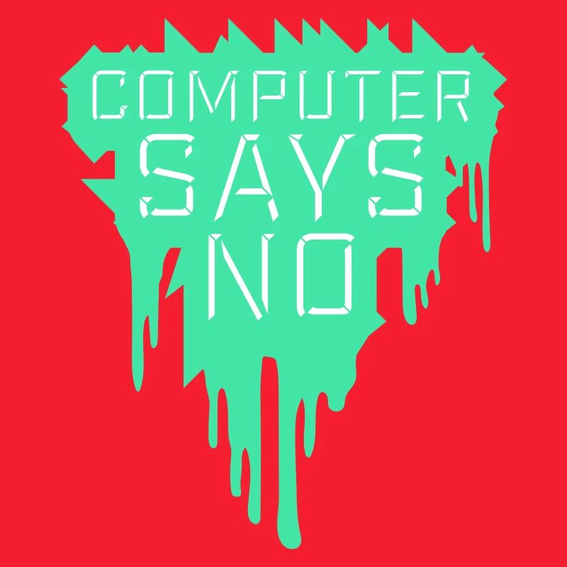 L’ordinateur dit pas de technique drôle de nerd programmeur