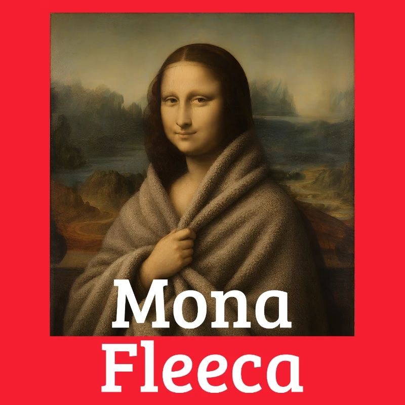 Mona Fleeca Leonardo Da Vinci Funny Cold Mona L