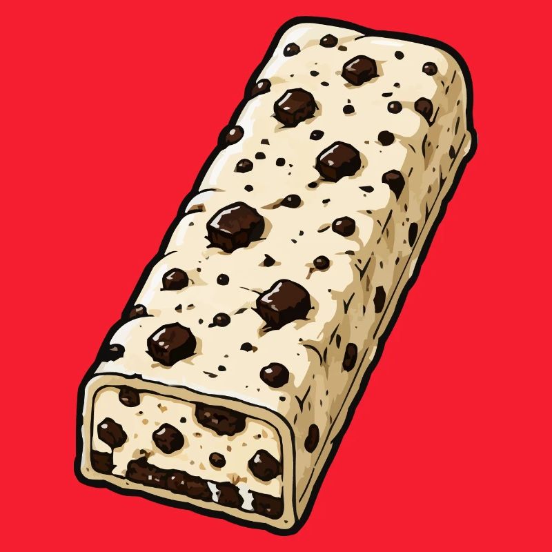 Chocolate Bar with Chocolate Chip Pattern