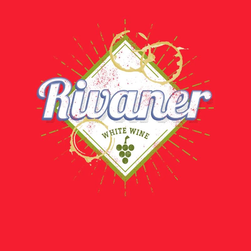Rivaner Vine Vintage Wine Drinker and Winemaker Design