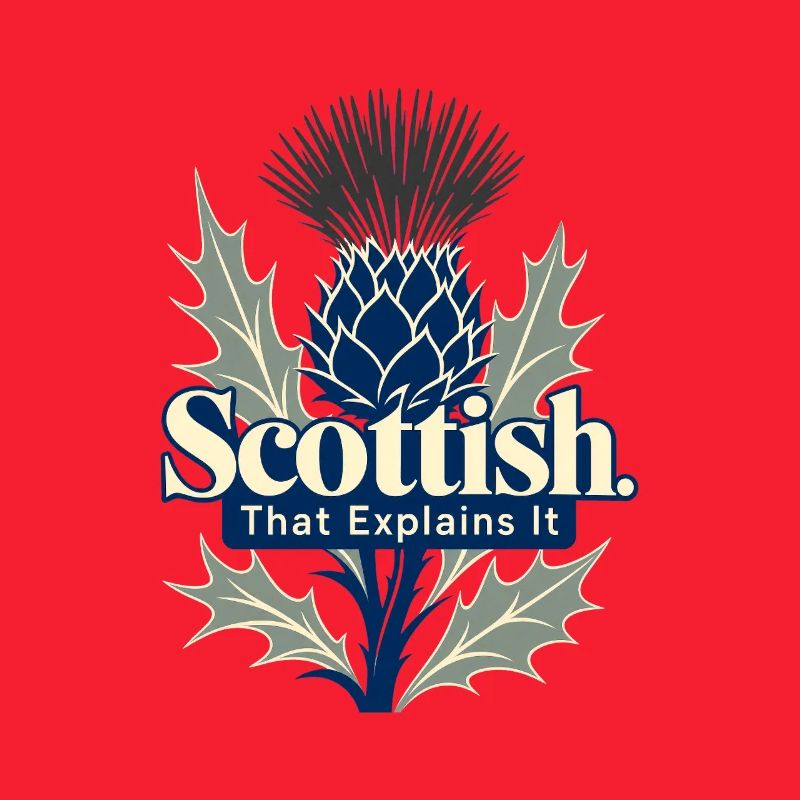 Scottish That Explains It Funny Scot Pride Thistle