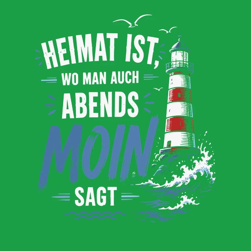Heimat Moin Abend Leuchtturm